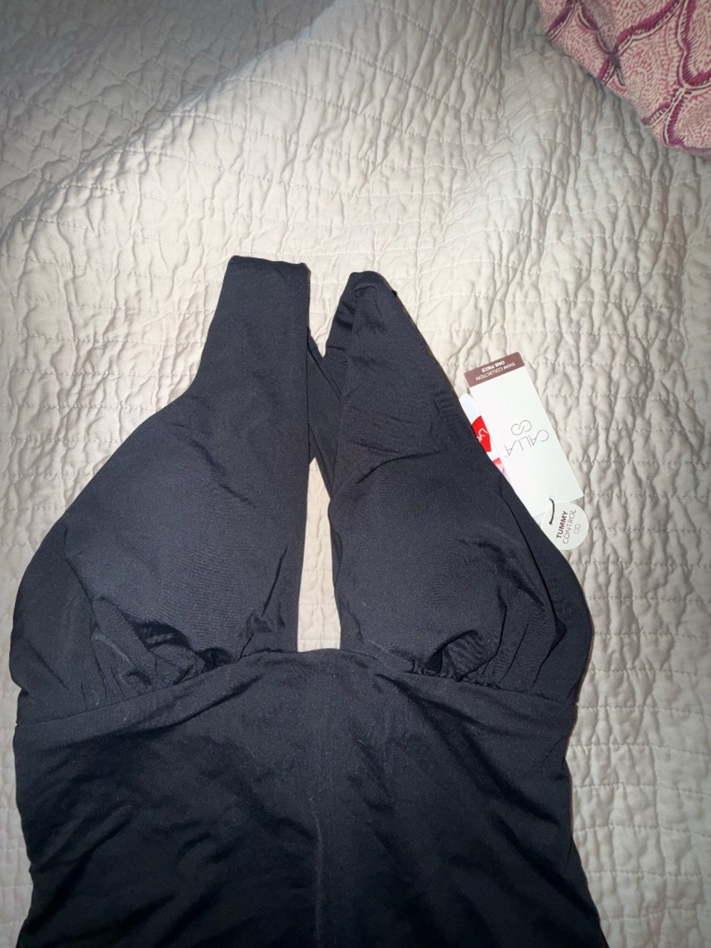Calia womens cutout halter one piece swimtui black sz 6 - Picture 5 of 7